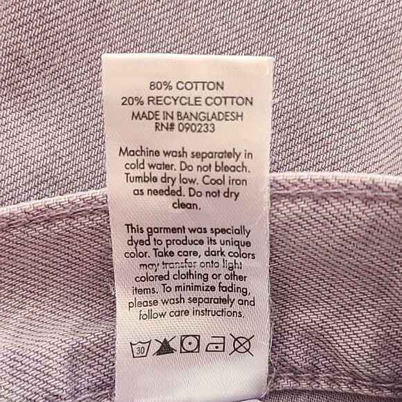 PacSun Eco Purple High Waisted Flare Jeans Color: LAVENDER Size 29 - Picture 5 of 15